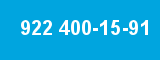 922 400-15-91